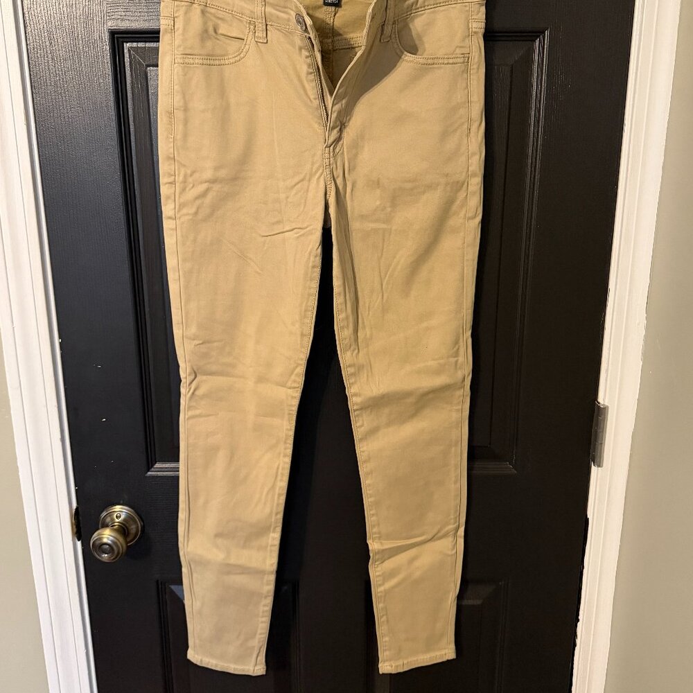 American Eagle Womens Skinny Stretch Tan Khaki Size 8